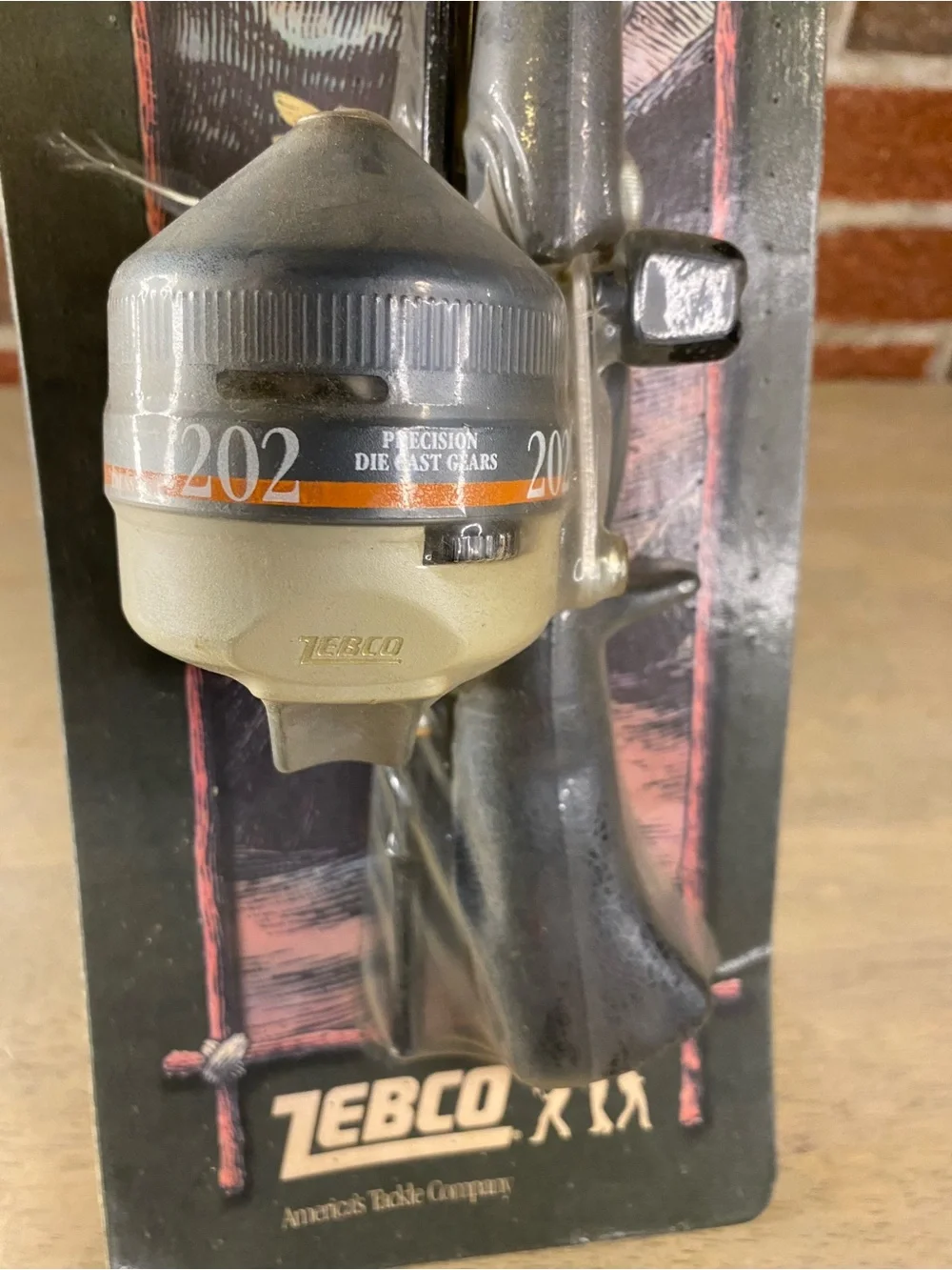 Vintage 1990‎ Zebco 202 Fish America Rod and  Reel Combo NOS